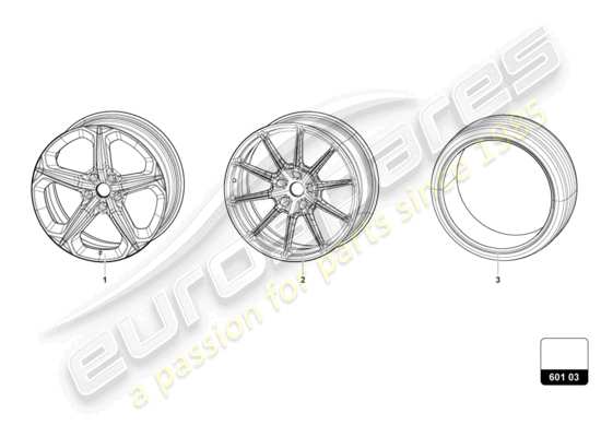 a part diagram from the Lamborghini Urus S (2023) parts catalogue