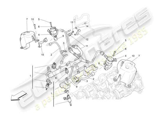 a part diagram from the Maserati Levante GTS (2020) parts catalogue