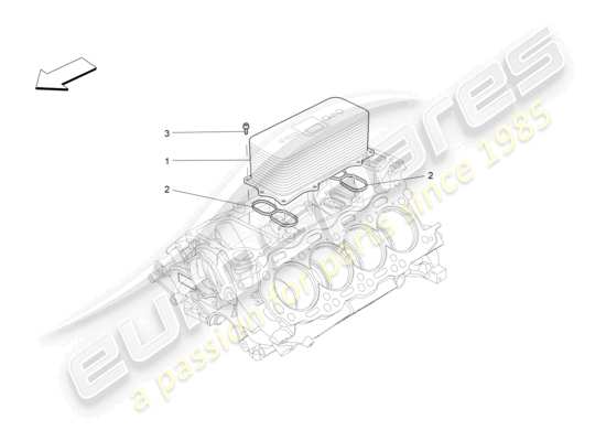 a part diagram from the Maserati Levante GTS (2020) parts catalogue