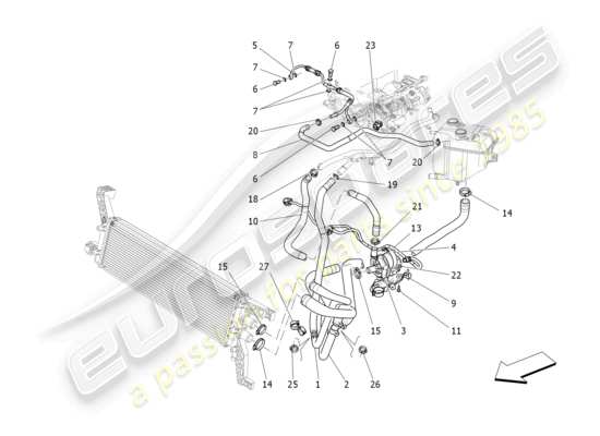 a part diagram from the Maserati Levante parts catalogue