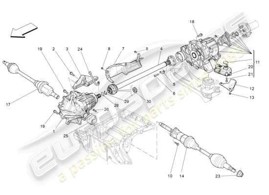 a part diagram from the Maserati Levante GTS (2020) parts catalogue