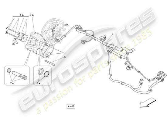 a part diagram from the Maserati Levante GTS (2020) parts catalogue