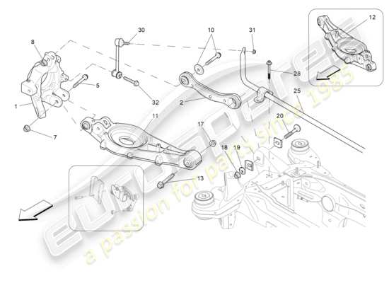 a part diagram from the Maserati Levante GTS (2020) parts catalogue