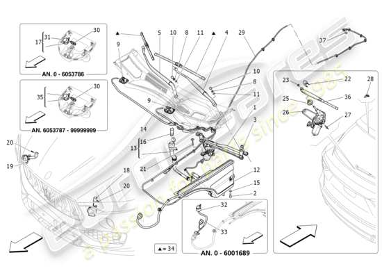 a part diagram from the Maserati Levante GTS (2020) parts catalogue