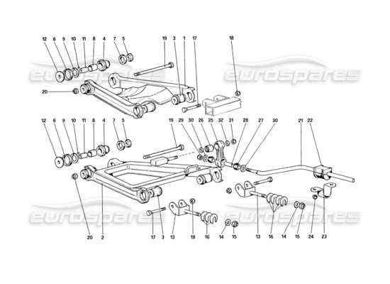 a part diagram from the Ferrari 328 parts catalogue