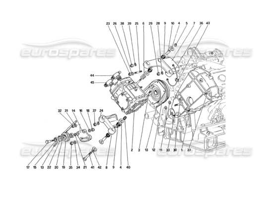 a part diagram from the Ferrari 328 (1985) parts catalogue