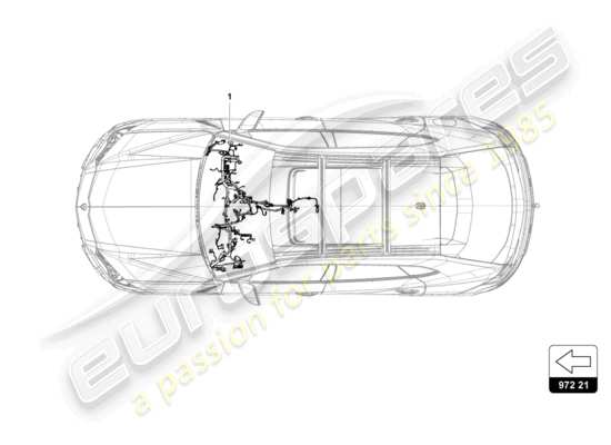 a part diagram from the Lamborghini Urus parts catalogue