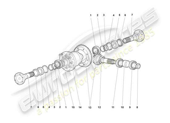 a part diagram from the Lamborghini LP640 Coupe (2007) parts catalogue