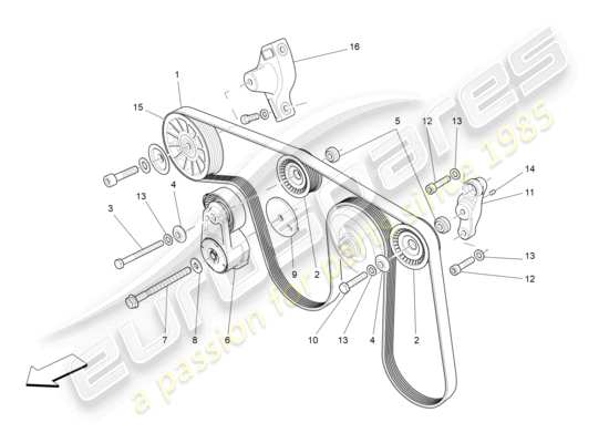 a part diagram from the Maserati Levante Modena (2022) parts catalogue