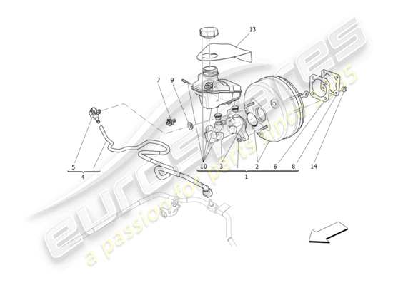 a part diagram from the Maserati Levante parts catalogue