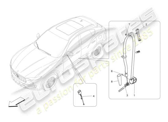 a part diagram from the Maserati Levante Modena (2022) parts catalogue