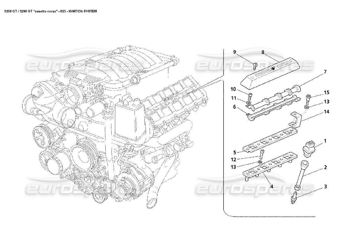 3200 GT/GTA/Assetto Corsa IGNITION SYSTEM Diagram (023)