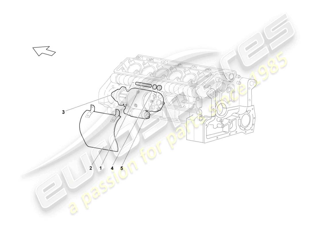 Lamborghini Reventon STARTER AND SINGLE PARTS Part Diagram
