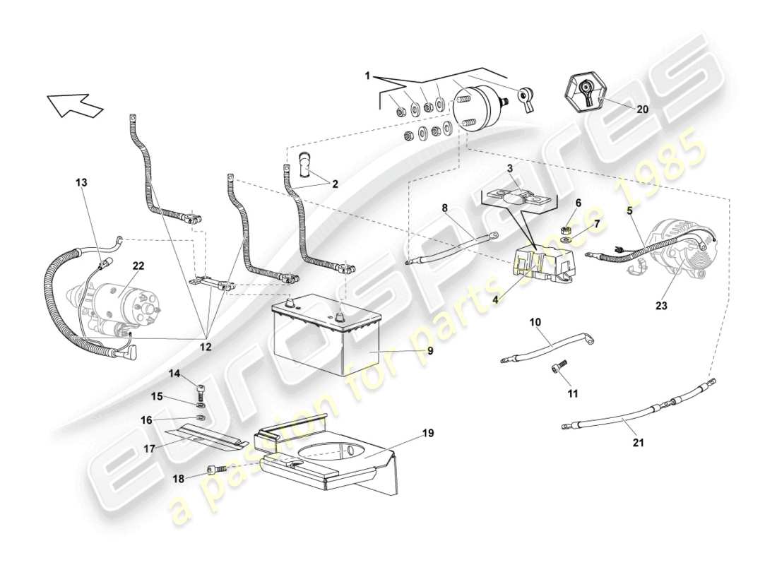 Lamborghini Reventon MAIN FUSE SOCKET Parts Diagram