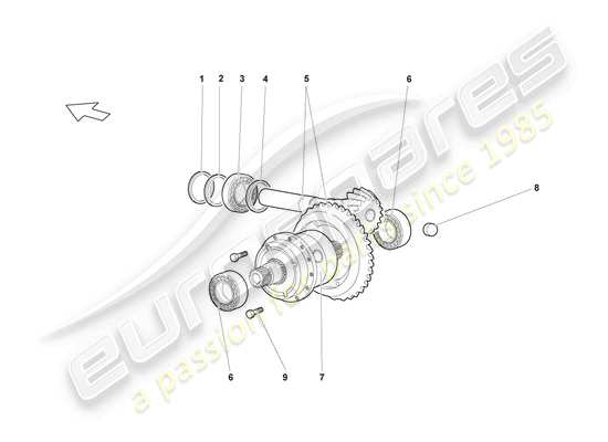 a part diagram from the Lamborghini Reventon Roadster parts catalogue