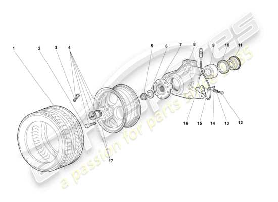 a part diagram from the Lamborghini Murcielago parts catalogue