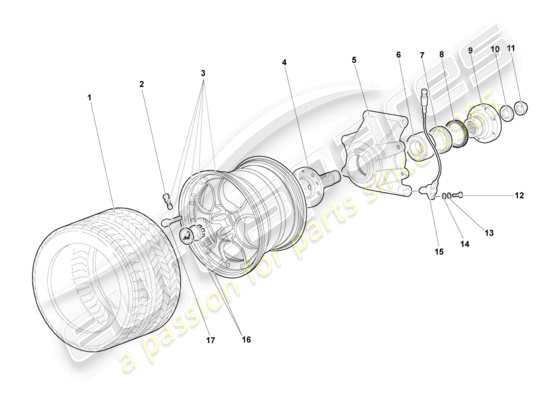 a part diagram from the Lamborghini Murcielago parts catalogue