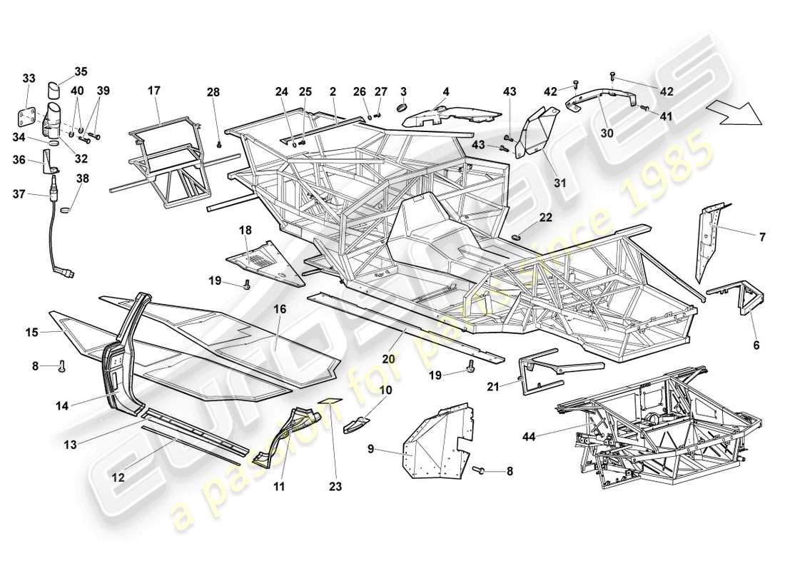 Part diagram containing part number 0041009138