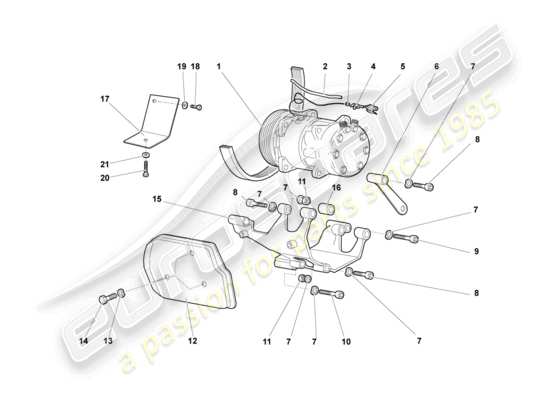 a part diagram from the Lamborghini Murcielago Roadster (2005) parts catalogue