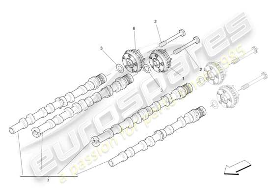 a part diagram from the Maserati Levante parts catalogue