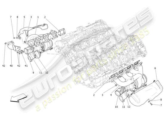 a part diagram from the Maserati Levante Modena S (2022) parts catalogue