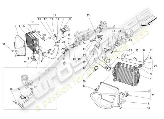 a part diagram from the Maserati Levante parts catalogue