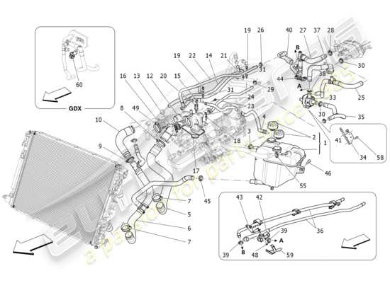 a part diagram from the Maserati Levante parts catalogue