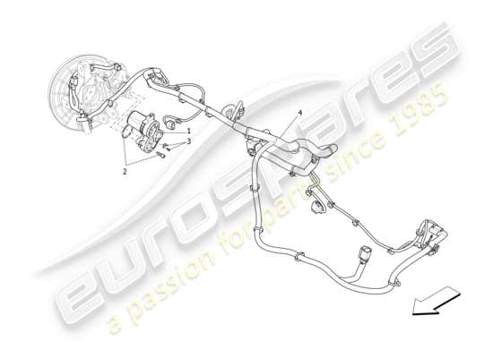 a part diagram from the Maserati Levante Modena S (2022) parts catalogue