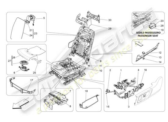 a part diagram from the Maserati Levante Modena S (2022) parts catalogue