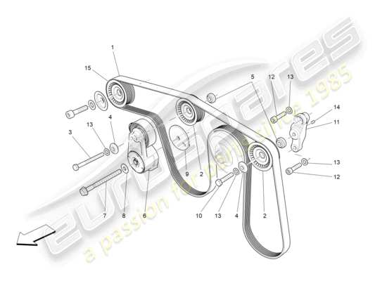 a part diagram from the Maserati Levante Tributo (2021) parts catalogue