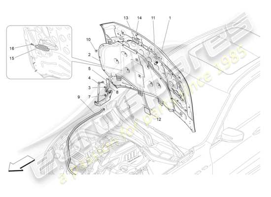 a part diagram from the Maserati Levante parts catalogue