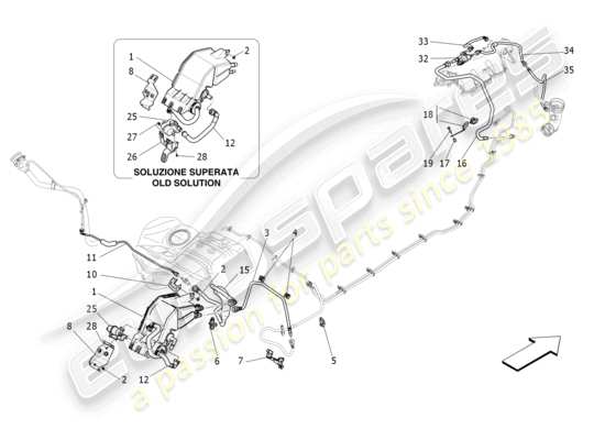 a part diagram from the Maserati Levante Zenga (2020) parts catalogue