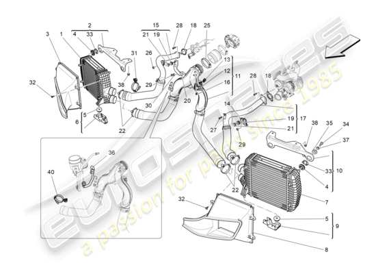 a part diagram from the Maserati Levante (2017) parts catalogue