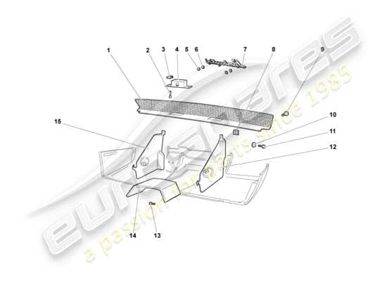 a part diagram from the Lamborghini Murcielago parts catalogue