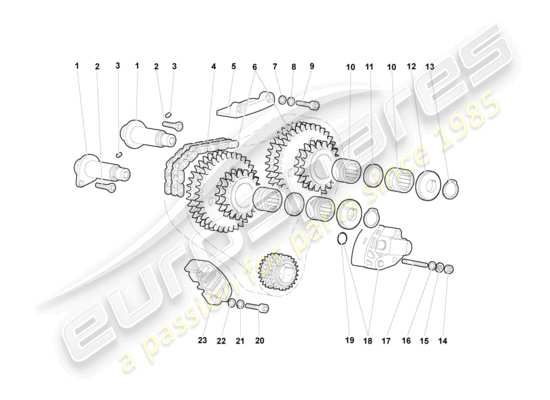 a part diagram from the Lamborghini Murcielago parts catalogue