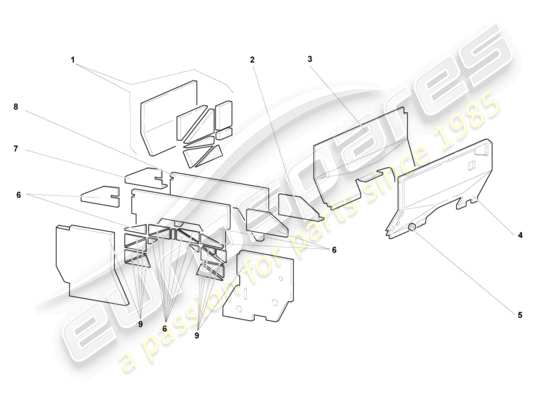 a part diagram from the Lamborghini Murcielago parts catalogue