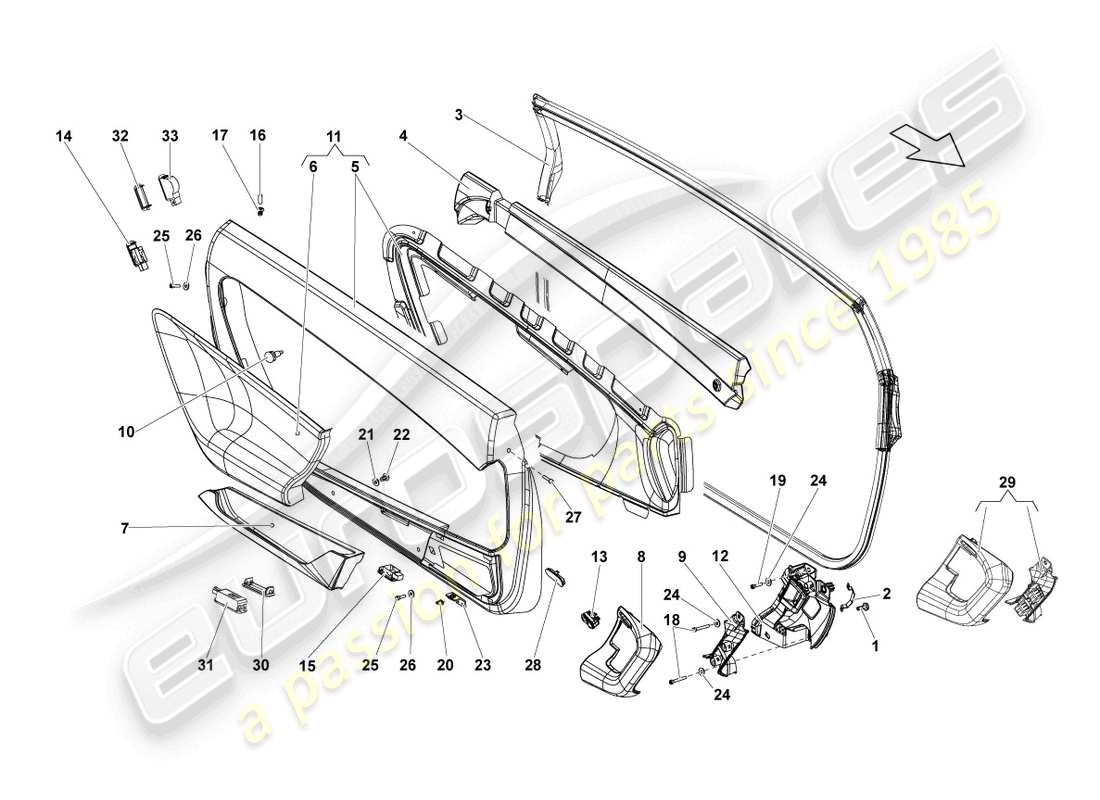 Part diagram containing part number 8P0947412