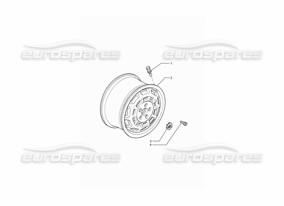 Maserati Ghibli 2.8 (ABS) Wheel Rims Parts Diagram