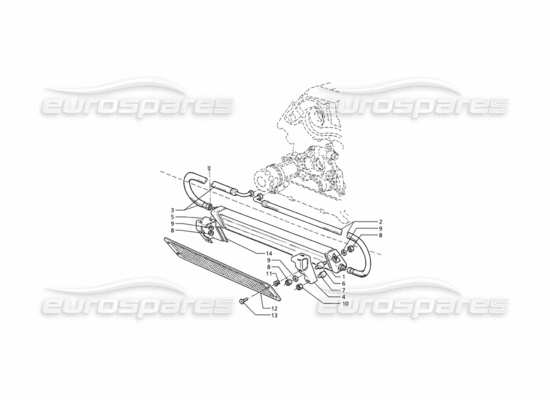 a part diagram from the Maserati Ghibli (1993-1995) parts catalogue