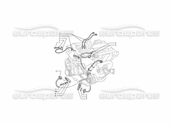 a part diagram from the Maserati Ghibli 2.8 (ABS) parts catalogue