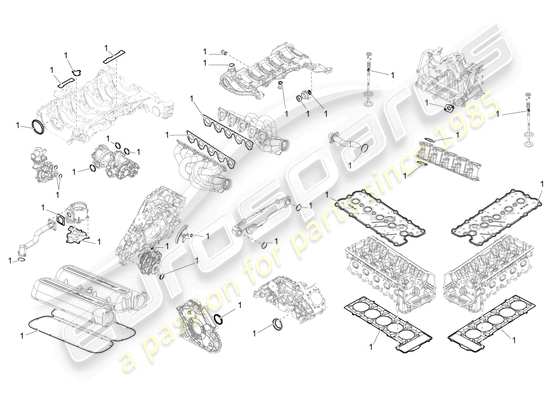 a part diagram from the Lamborghini Gallardo parts catalogue