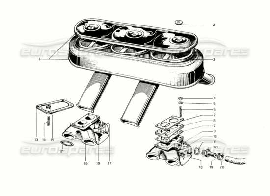 a part diagram from the Ferrari 275 parts catalogue