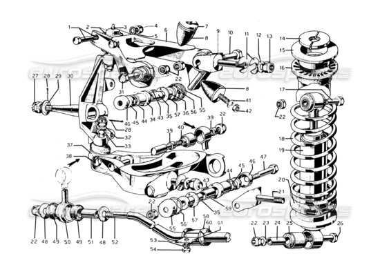 a part diagram from the Ferrari 275 GTB/GTS 2 cam parts catalogue