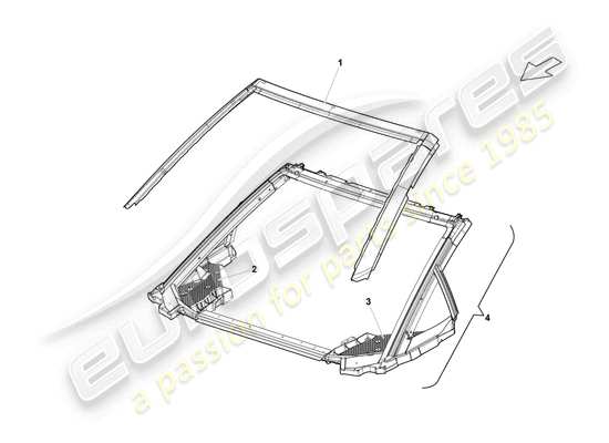 a part diagram from the Lamborghini Gallardo parts catalogue