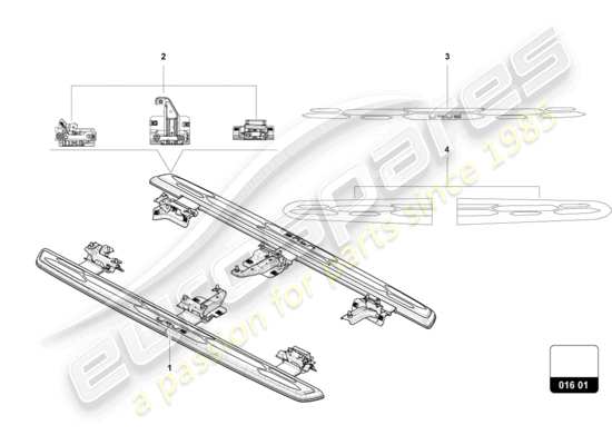 a part diagram from the Lamborghini Urus Performante (Accessories) parts catalogue