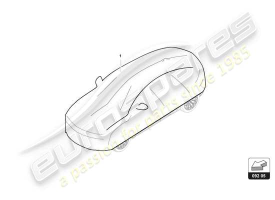 a part diagram from the Lamborghini Urus parts catalogue