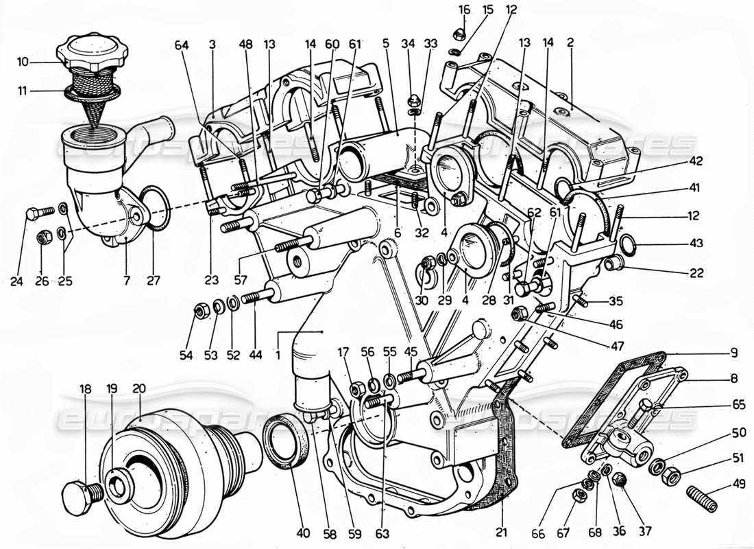 Part diagram containing part number M16x50 UNI 5930-67