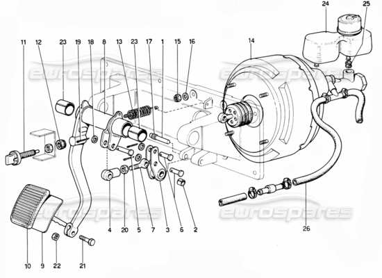 a part diagram from the Ferrari 330 and 365 parts catalogue