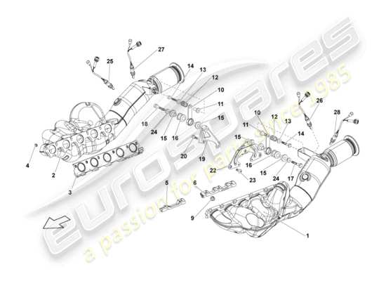 a part diagram from the Lamborghini LP560-4 Coupe (2009) parts catalogue