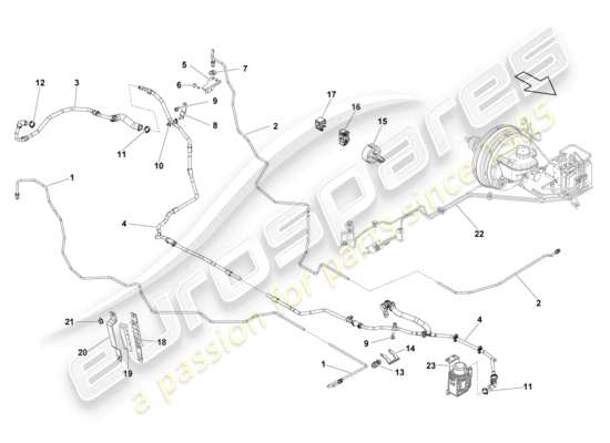 a part diagram from the Lamborghini LP560-4 Coupe (2012) parts catalogue